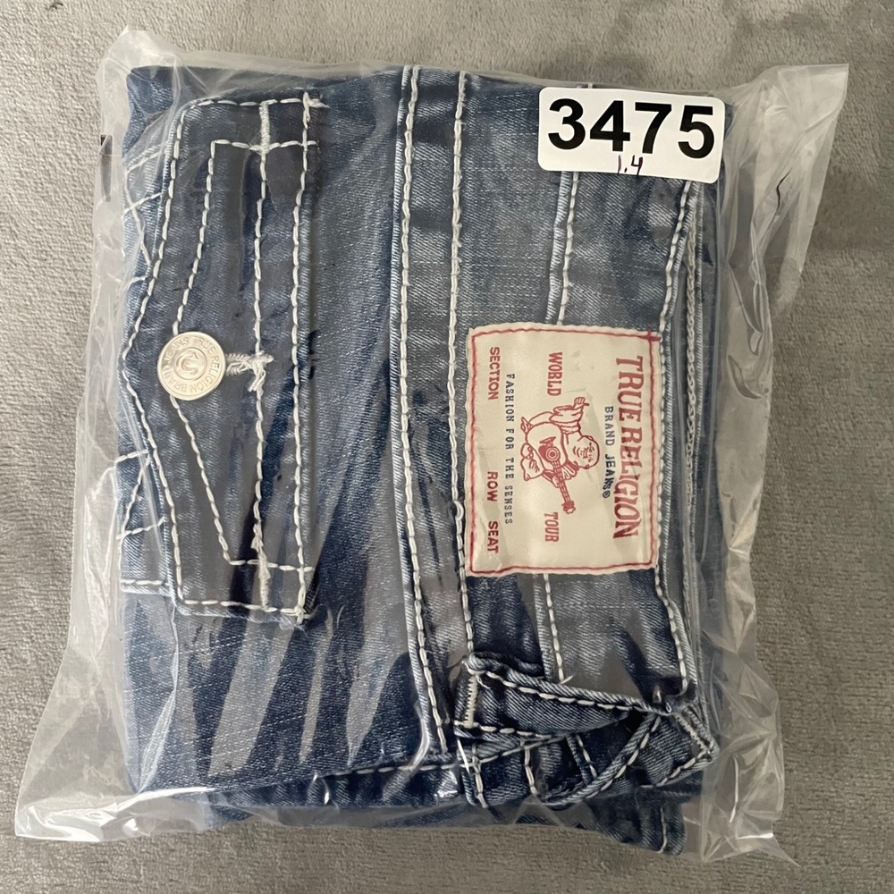 True Religion Jeans Women 27 Blue Becca Mid Rise Bootcut Horseshoe Flap Pocket - Picture 14 of 14